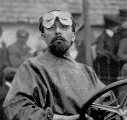 Ardennen-Rennen am 31.07.1903. Marius Barbarou (Startnummer 35) mit einem 60-PS Benz-Parsifal.
